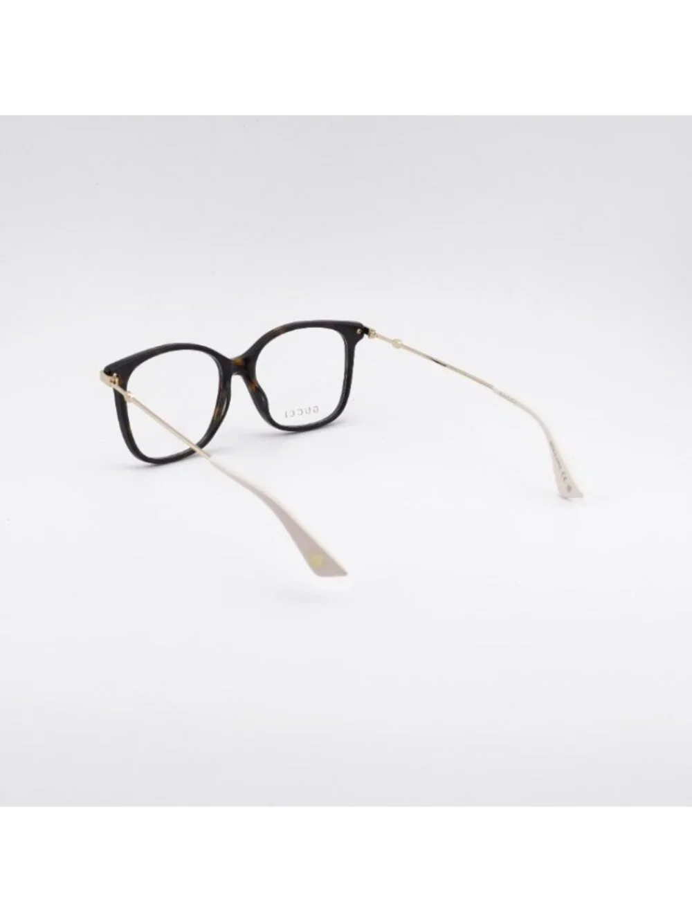 Gucci GG0512O 002 Eyeglasses Havana/Gold 52mm Square Frame